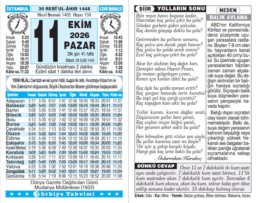 Takvim
