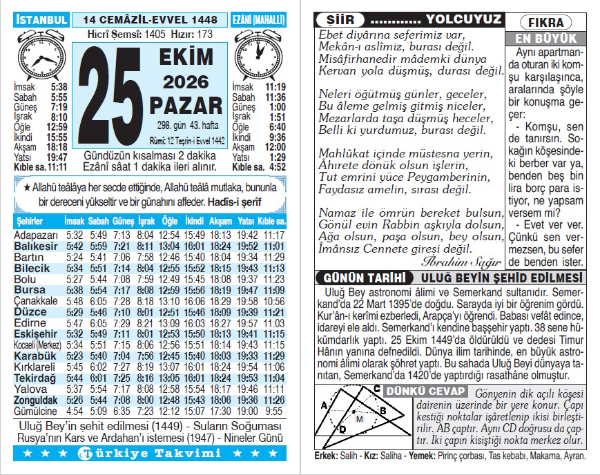 Takvim