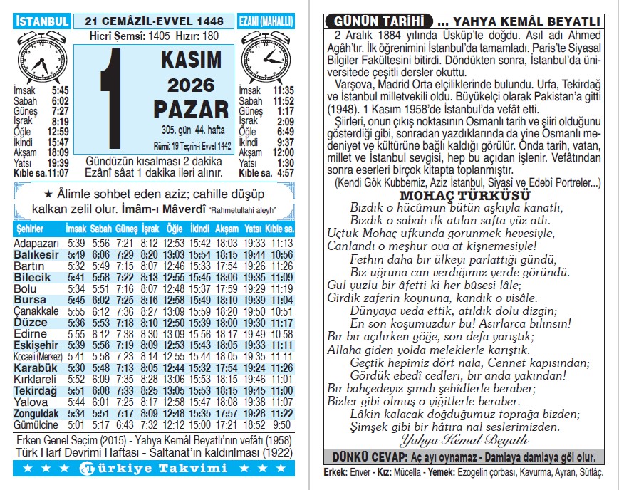 Takvim